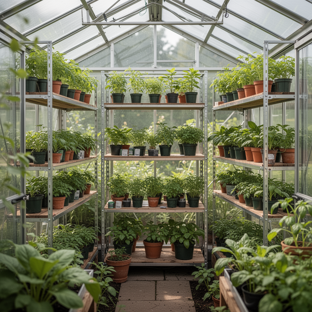 7 Best Greenhouse Shelving Units for Small Spaces in 2026